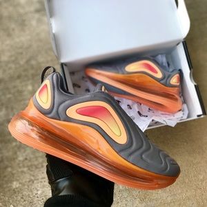 Nike Air Max 720 Gunsmoke Orange Running Shoes